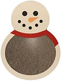 Pearhead Snowman Cat Scratching Pad, Reversible Christmas Cat Scratcher by Pearhead