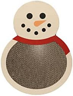 Pearhead Snowman Cat Scratching Pad, Reversible Christmas Cat Scratcher by Pearhead