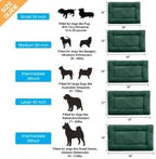 Dog Beds Crate Pad for Medium Dogs Fit Metal,Ultra Soft, Washable & Anti-Slip Kennel Pad for Dogs Cozy Sleeping Mat,Green 30inch