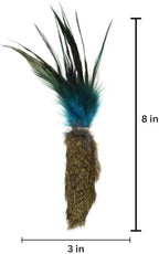 GoCat Da Fur Thing Cat Toy, Rabbit Fur and Feather Toy Stuffed with Catnip - Image 3