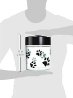 Pawvac Kilovac Airtight Pet Food Container – Multi-Use Vacuum Container for Pet Food and other Dry Goods – 2.5 lbs / 40 oz / 3.8L, Wide-Mouth, Patented Vacuum Seal, Clear with Paws