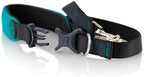 Gooby Escape Free Sport Leash - Turquoise, 4 FT - Neoprene Dog Leash with Quick Release Buckle for Small, Medium and Large Dogs