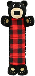 Lazy One Bear Squeaky Dog Toy, Soft Crinkle Toy for Dogs, Durable Fabric by LazyOne