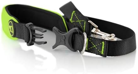 Gooby Escape Free Sport Leash - Lime, 4 FT - Neoprene Dog Leash with Quick Release Buckle for Small, Medium and Large Dogs