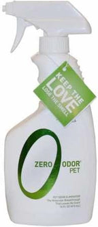 Zero Odor Pet Odor Eliminator Spray for Dog & Cat Urine, Carpet Deodorizer | Enzyme free, Urine Smell Eliminator for Pet Beds, Litter Areas & Furniture, 16 FL OZ