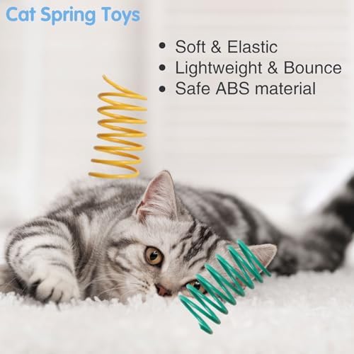 48PCS 12Colors Cat Spring Toys for Indoor Cats - Image 5
