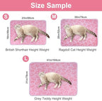 Dono 1 Pack 3 Dog Blankets for Small Dogs, Soft Fluffy Paw Print Pattern Fleece Pet Blanket Warm Sleep Mat, Puppy Kitten Blanket Doggy Mat for Dog Cat Kitten Doggy -23*16in (S(23*16"), Brown Bone) - Image 2