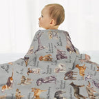Dog Type Blanket, Dog Alphabet Truck Blankets, Gift for Girls Dog Type Lover, 60"x80" Soft Lightweight Plush Throw Blanket for Couch Bed Sofa Decoration - Image 5