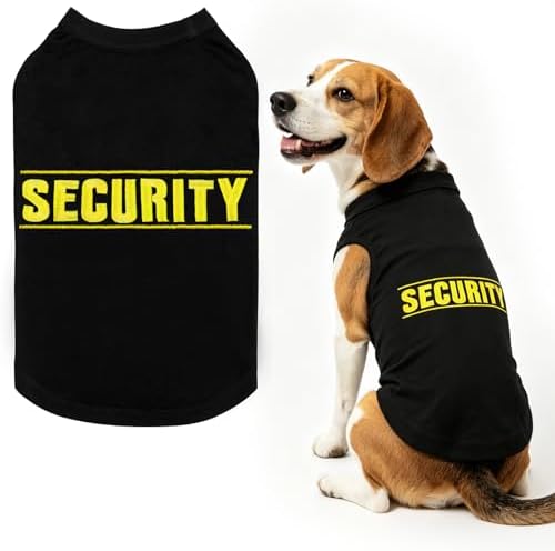 BINGPET Dog Security Shirt, Soft Cotton Puppy T-Shirt, Halloween Costumes by BINGPET