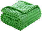 Bright Green Fleece Throw Blanket 50”×60” for Couch Sofa Livingroom - Image 5