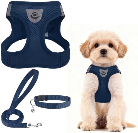 PUPTECK Dog Harness, Collar and Leash Set No Pull for Small Medium Sized by PUPTECK