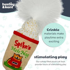 Huxley & Kent Plush Crinkle Catnip Cat Toy, Meh Nog - Image 7
