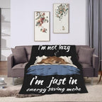 Sleepy Groundhog Blanket Throw Gift for Girls Women 60"X50" - Image 3