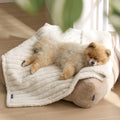 Bedsure ComfyFleece® Waterproof Dog Blankets for Small Dogs,25x35" Cream by BEDSURE