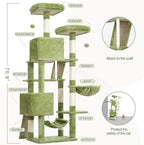 Gitelsnour Cat Tree, 71'' Tower for Large Cat with Scratching Post, GCT032GR - Image 7