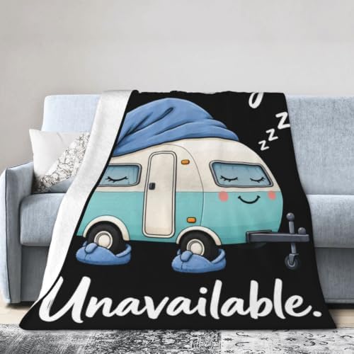 Sleepy Bus Blanket Throw Gift for Girls Women 80"X60" - Image 4