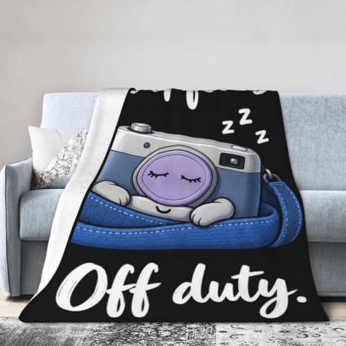 Sleepy Camera Blanket Throw Gift for Girls Women 60"X50" - Image 4
