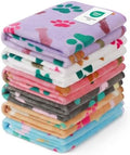 Luciphia 1 Pack 6 Dog Blankets Cat Soft Fluffy Fleece Pet Blanket Warm Cute Print Design Puppy Kitten Doggy Bone Small(23"x16") by luciphia