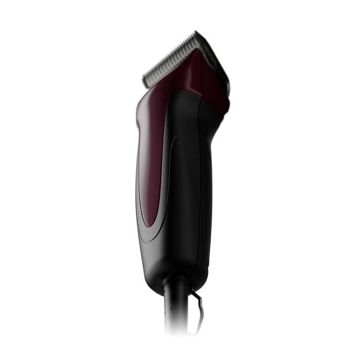 Andis 68530 Excel 5-Speed Detachable Blade Clipper Kit, Burgundy | 5-speed rotary motor with new blade drive technology, soft-grip anti-slip dog grooming clipper