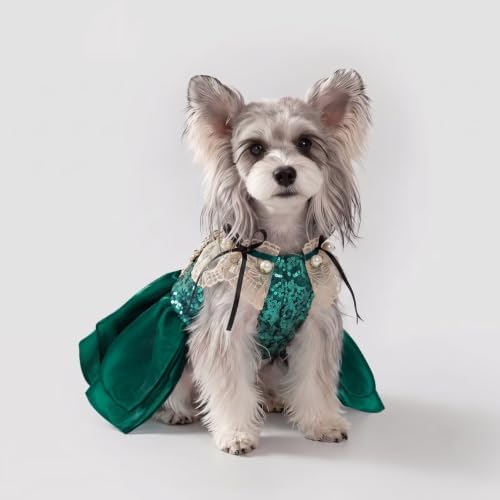 Princess Dog Dresses for Small Dogs Girl Sequin Dog Birthday Dress - Image 2