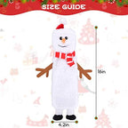 SCENEREAL Stuffless Christmas Squeaky Dog Toys for Small Medium Large Dogs, Plush Tough Pet Chew Toy, Durable No Stuffed Puppy Teething Toys for Boredom and Stimulating (Elk & Hedgehog & Snowman) - Image 2