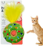Huxley & Kent Plush Crinkle Catnip Cat Toy, Lit Donut by HuxleyKent