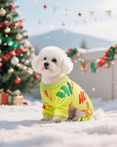 PET SHOW 4 Pack Christmas Dog Pajamas Plaid for Medium Dogs - Image 7