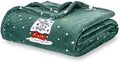 Berkshire Blanket Peanuts® Heavyweight Christmas Blanket,VelvetLoft® Cute Character Snoopy Plush Bed Blanket,Peanuts Be Merry and Bright Green,60 in x 70 in (Official Peanuts® Product) by BerkshireHomeCompany