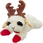 Multipet Holiday Lambchop with Antlers, 6 in, White by Multipet