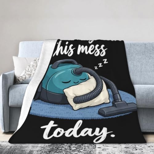 Sleepy Vacuum Blanket Throw Gift for Girls Women 50"X40" - Image 4