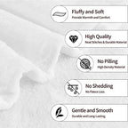 Cute Cats Fuzzy Throw Blanket for Women Men Girls Boys Soft Cozy Fleece Blankets for Bedroom Living Rooms Sofa Couch 60"x50" - Image 3