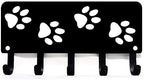 Walking Paws Key Rack Hanger & Dog Leash Organizer - Large 9 inch Wide - Made in USA Gifts for Dog Lovers