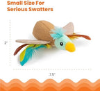 Catstages Flapperz Feathered Duck Catnip Kicker Crinkle Cat Toy, 7.5" - Image 6