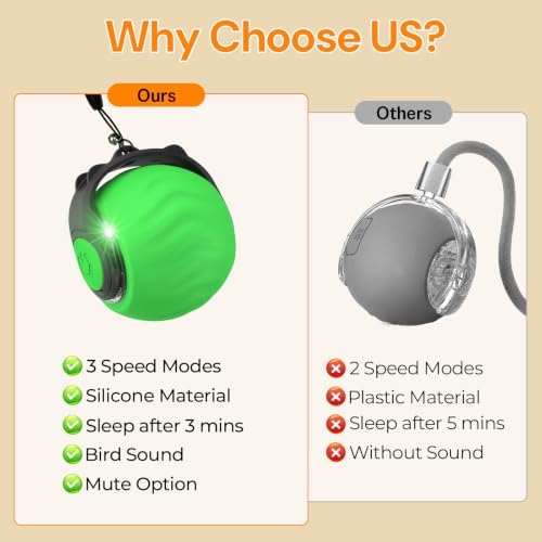 Interactive Cat Toys with Bird Sounds & 3 Speed Modes for Indoor Cats Play - Image 4