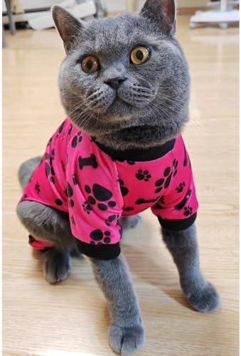 PET SHOW 4 Pack Paw Fleece Dog Pajamas Warm for Medium Dogs - Image 6