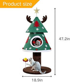DWVO 47.2in Christmas Cat Tree - Image 3