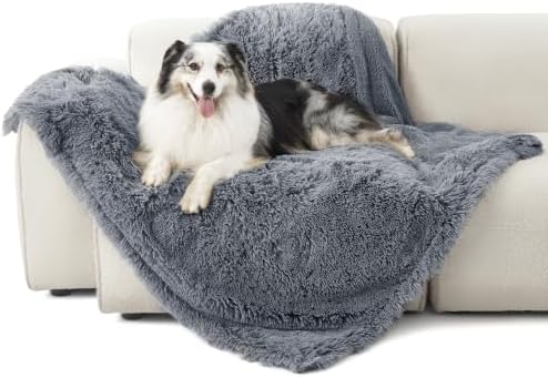 Bedsure Waterproof Dog Blankets for Large Dogs, Fluffy Faux Fur, 50×60" - Image 2