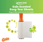 Evercare Pack of 6 Gain Scented All-Purpose Lint Roller Refill Rolls, 60 Sheets Each