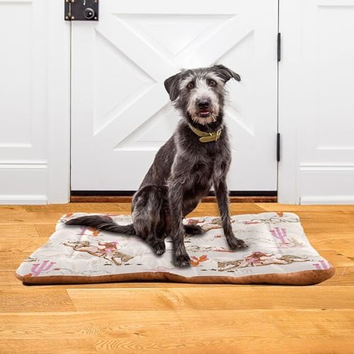 Dog Bed Mat Cowgirl Western American Washable Anti Slip Bottom Comfy Kennel Pad Cat Crate Pet Pad 24 x 36 Inches - Image 6