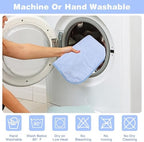 Pet Bathrobe for Dog Cat Absorbently Quick Drying Coat Cute Dogs Bath Towel Hooded Robe Adjustable Collar & Belly Strap for Pool Beach (Blue, Large) - Image 5