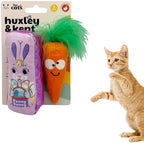 Huxley & Kent Plush Cat Toy - Interactive Catnip Toy for Cats & Kittens - Soft with Crinkle & Catnip - Fun Indoor Play - Hoppy Easter 2pk by HuxleyKent
