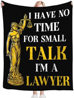 Lawyer Gifts Blanket for Girls Women Boys Men Adults Kids Soft Cozy Fleece Legal Lady Justice Throw Blankets Warm Flannel Plush Lightweight Decor for Couch Bed Sofa 80"X60" - Image 6