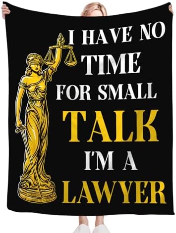 Lawyer Gifts Blanket for Girls Women Boys Men Adults Kids Soft Cozy Fleece Legal Lady Justice Throw Blankets Warm Flannel Plush Lightweight Decor for Couch Bed Sofa 80"X60" - Image 6