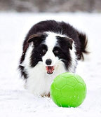 Jolly Pets Large Jolly Soccer Ball Floating-Bouncing Dog Toy; 8" Green Apple | Large 8 inch durable dog soccer ball for dogs 60 to 90 lbs, won't deflate when punctured, floats for water play, made in USA