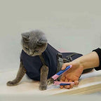 Cinf Cat Nail Clipping Cleaning Grooming Restraint Bag No Scratching Biting for Bathing Nail Trimming Injecting Examining(Black,L)