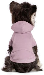 Koneseve Dog Hoodie & Cat Sweater, Warm Fleece Hooded Sweatshirt with Pocket for Small to Large Pets, Cozy Winter Outfit, Purple, XL - Image 6