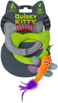 Quirky Kitty Kitty Connects Interactive Cat Toy With Felt Rings And Catnip Dragonfly by QuirkyKitty