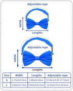 PET SHOW 30 Pack Small Dog Bowties Bulk Solid Colors - Image 2