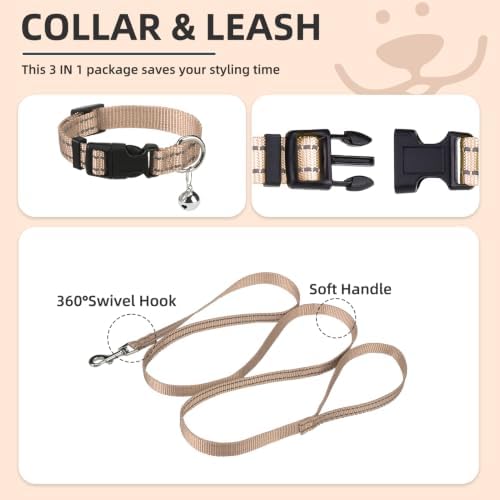 PUPTECK Dog Harness, Collar and Leash Set No Pull for Small Medium Sized - Image 4
