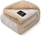 Luciphia Waterproof Dog Blanket, Reversible Sherpa Fleece for Couch Cover by luciphia